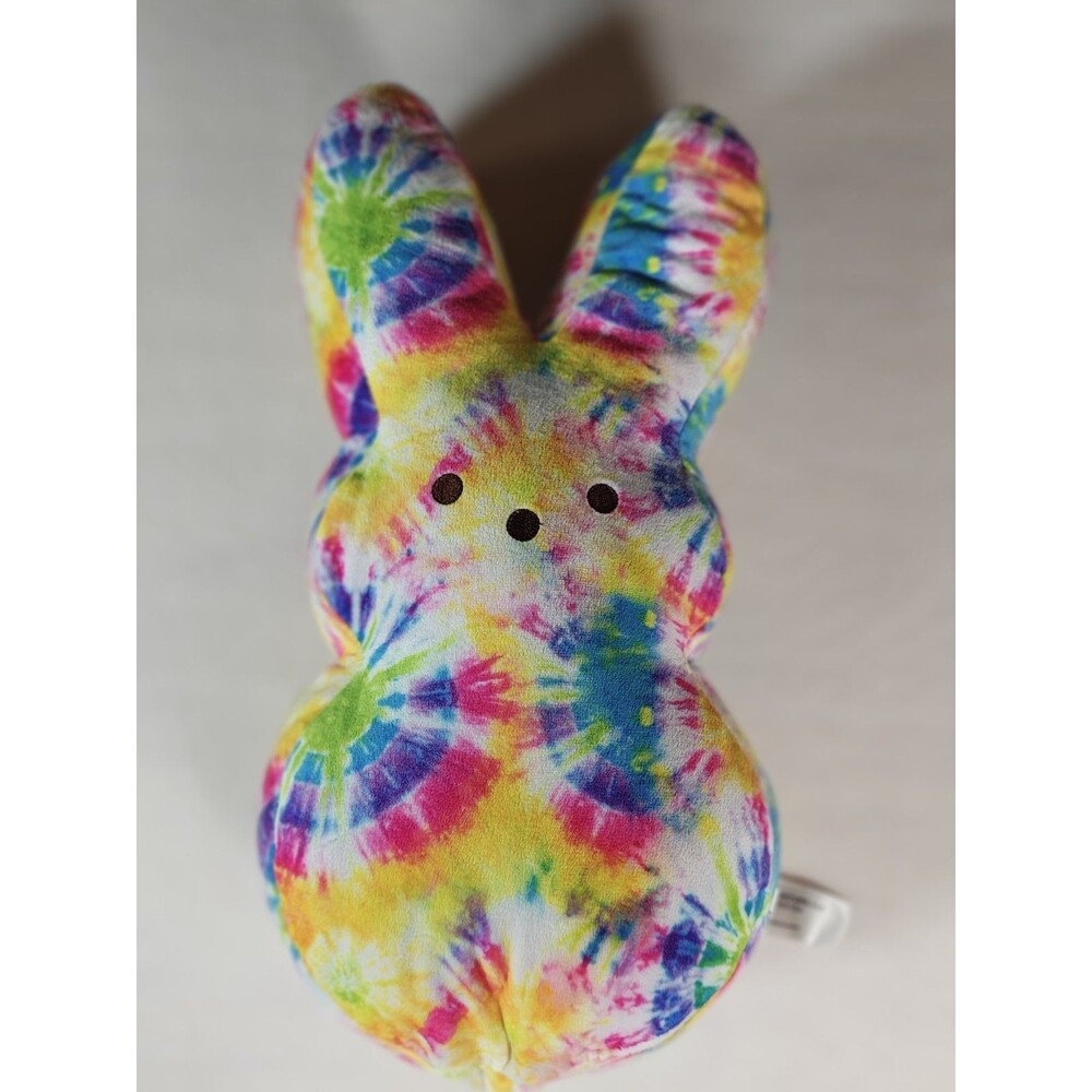 PEEPS Retro Tie Dye Easter Bunny Plush 17” Rabbit Stuffed Animal 2023